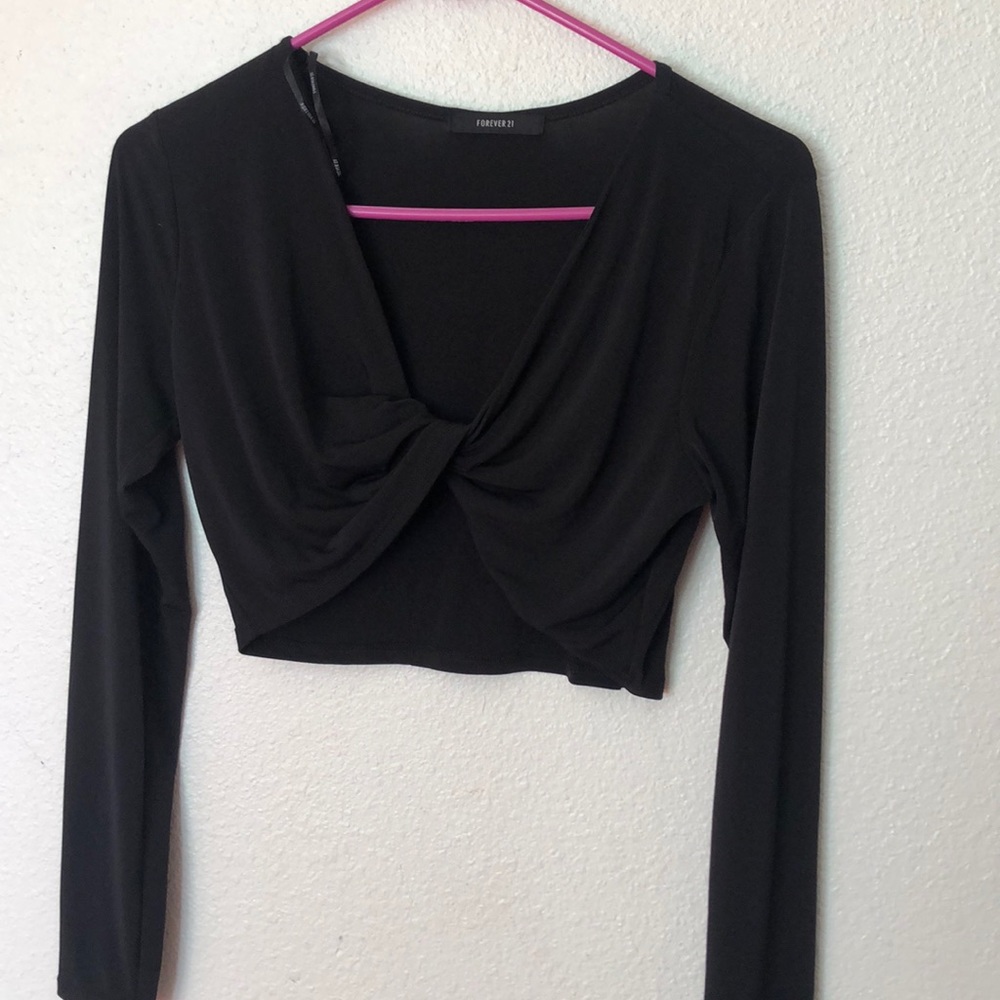 Forever 21 long sleeve crop top